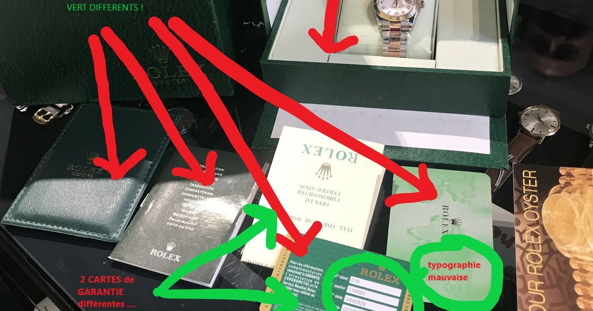 ATTENTION : beaucoup de fausses ROLEX circulent