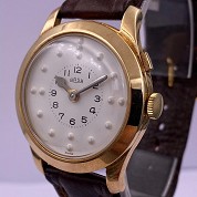 arsa vintage 1960s 14k gold watch for blinded people diam 33 mm automatic cal eta 2776 2