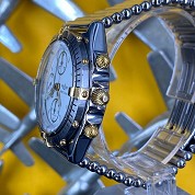 breitling vintage chronomat 40mm ref 81 950 gold and steel dark grey dial 5