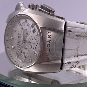 bulgari 2005 modern ergon lady chrono with pearl dial and diamonds eg 35 s ch 5