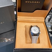 bulgari 2005 modern ergon lady chrono with pearl dial and diamonds eg 35 s ch 6