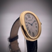 cartier modern baignoire ref 1954 medium quartz solid gold 18ct 5