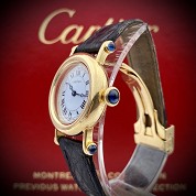 cartier modern diabolo pm oj bdr solid gold ref 1440 2