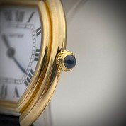 cartier modern ellipse yellow gold 18ct mechanichal with bd cal 2512 1 3