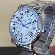 cartier modern solo large 36mm rounded full steel 3939 cal 2671 2
