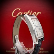 cartier modern tank americaine us steel ref 3971 automatique 2