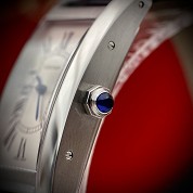 cartier modern tank americaine us steel ref 3971 automatique 3