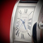 cartier modern tank americaine us steel ref 3971 automatique 5