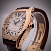 cartier modern tortue 2498 e pink gold auto meca with bd gold cal 470mc 2