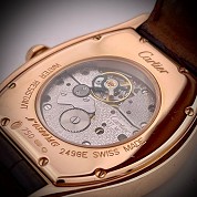 cartier modern tortue 2498 e pink gold auto meca with bd gold cal 470mc 3