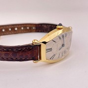 cartier vintage 1980 mecanichal tonneau paris yellow gold cal 78 1 3