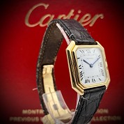 cartier vintage ceinture meca 18ct 27mm x 27 mm gold 2