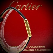 cartier vintage must vermeil blue dial with gold plated gasp 3