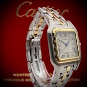 cartier vintage panthere unisex 29 mm gold and steel quartz 2