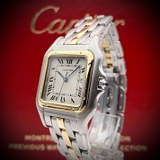 cartier vintage panthere unisex 29 mm gold and steel quartz 4