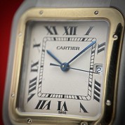 cartier vintage panthere unisex 29 mm gold and steel quartz 5