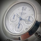 cartier vintage pasha c chrono 36mm automatic steel ref w31039m7 box and paper 3