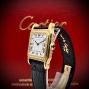 cartier vintage santos dumont solid gold cal 2512 4