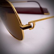 cartier vintage sunglasses pilot 62 14 4