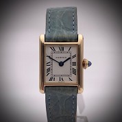 cartier vintage tank 18ct gold mechanical with gold gasp 54202 025647 1