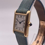 cartier vintage tank 18ct gold mechanical with gold gasp 54202 025647 4