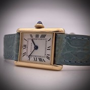cartier vintage tank 18ct gold mechanical with gold gasp 54202 025647 5