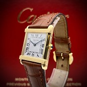 cartier vintage tank chinoise 8105 quartz gold 18ct cal 81 4