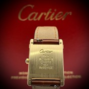 cartier vintage tank chinoise 8105 quartz gold 18ct cal 81 6