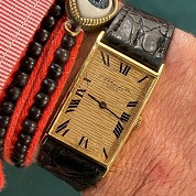 chopard vintage 1960s rectangular dress watch ref 2001 gold cal 4122 1