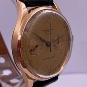 chronographe suisse vintage chrono pink gold 18ct jumbo 38 mm approx 3