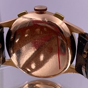 chronographe suisse vintage chrono pink gold 18ct jumbo 38 mm approx 6