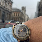 chronographe suisse vintage gold chrono 1
