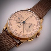 chronographe suisse vintage rose gold 36 mm chrono 2