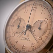 chronographe suisse vintage rose gold 36 mm chrono 4