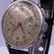 election grand prix vintage chronograph gorgeous dial valjoux 22 huge size 38 mm diameter 2