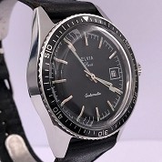 elvia vintage diver automatic steel 37 5 mm screwed crown french skin diver 3