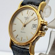 fred modern lady gold and steel quartz 4