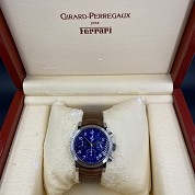 giirard perregaux future vintage 38mm  ferrari 8020 blue dial with box 6