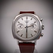 heuer vintage 1968 camaro 7743 silver dial valjoux 7730 5