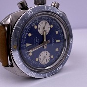incitus vintage diver roi des eaux chronograph screwed crown steel blue dial 3