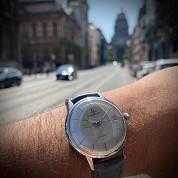 jaeger le coultre vintage 1964 jumbo auto k881 steel 1