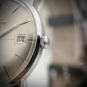 jaeger le coultre vintage 1964 jumbo auto k881 steel 2