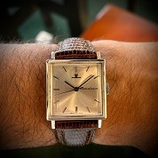 jaeger lecoultre vintage classic squared steel 3 hands manual rewind 1