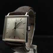 jaeger lecoultre vintage classic squared steel 3 hands manual rewind 3
