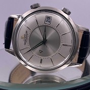 jaeger lecoultre vintage memovox silver dial diameter 37mm 5