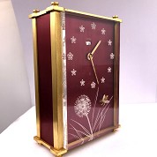 jaeger vintage table clock 8 days recital alarm with carillon 2