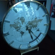 kienzle huge vintage jumbo desk clock worldtime 1