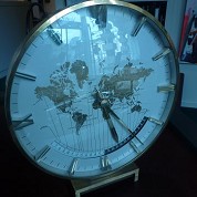 kienzle huge vintage jumbo desk clock worldtime 2