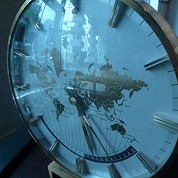 kienzle huge vintage jumbo desk clock worldtime 3