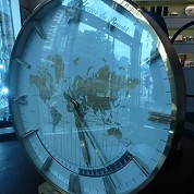 kienzle huge vintage jumbo desk clock worldtime 5